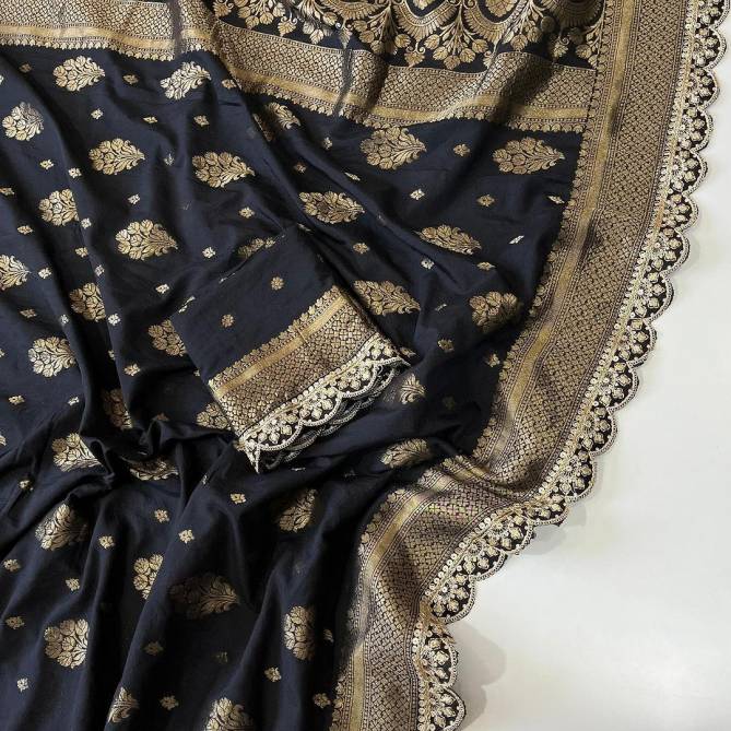 Vivera Designer Embroidery Lace Border Wedding Sarees Wholesale Shop In Surat
