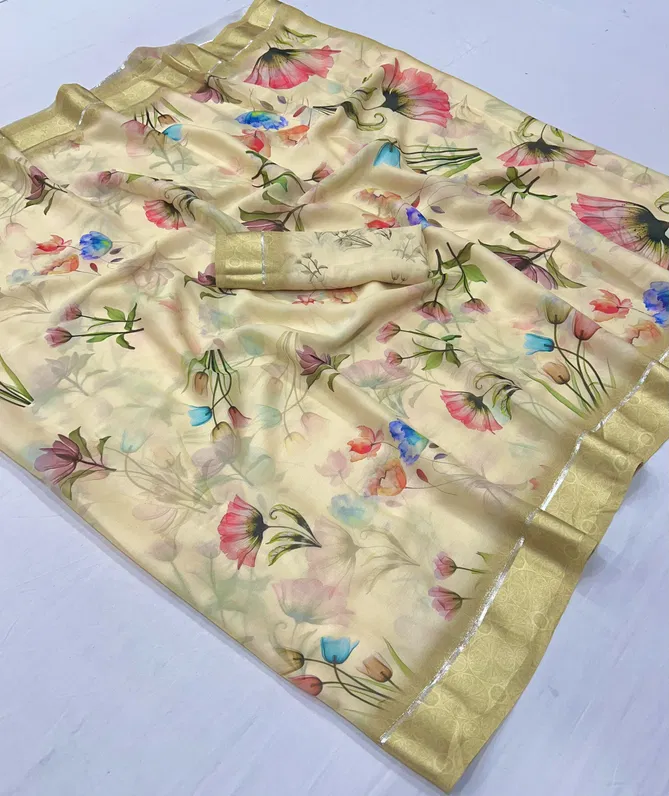 Silky Digital By Trirath Georgette Casual Wear Saree Suppliers In India