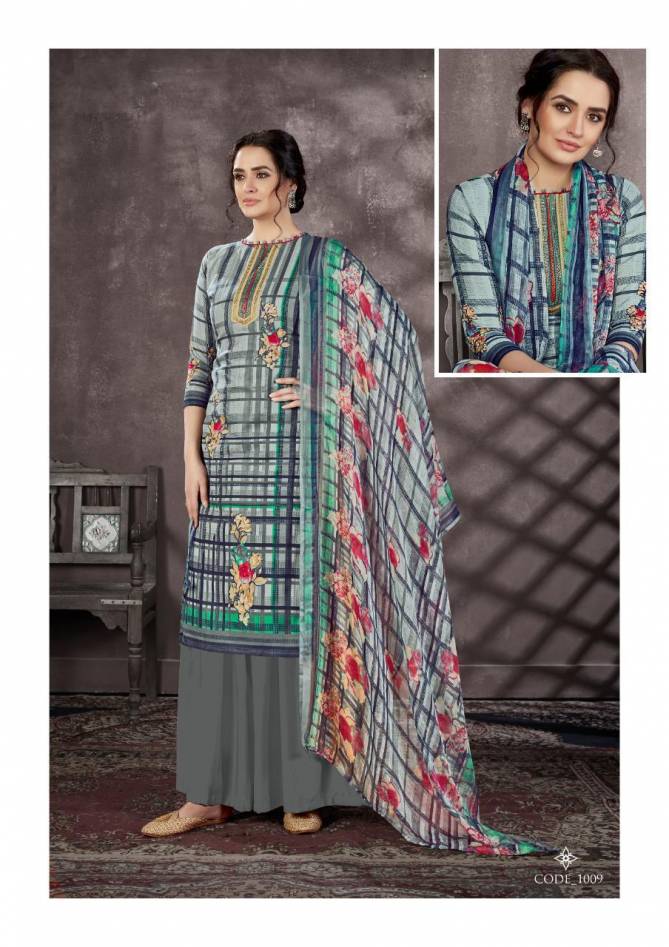 ROLI MOLI MALLIKA Beautiful Casual Wear Heavy Designers Print with Sivorski Diamond Work Salwar Suit Collection 