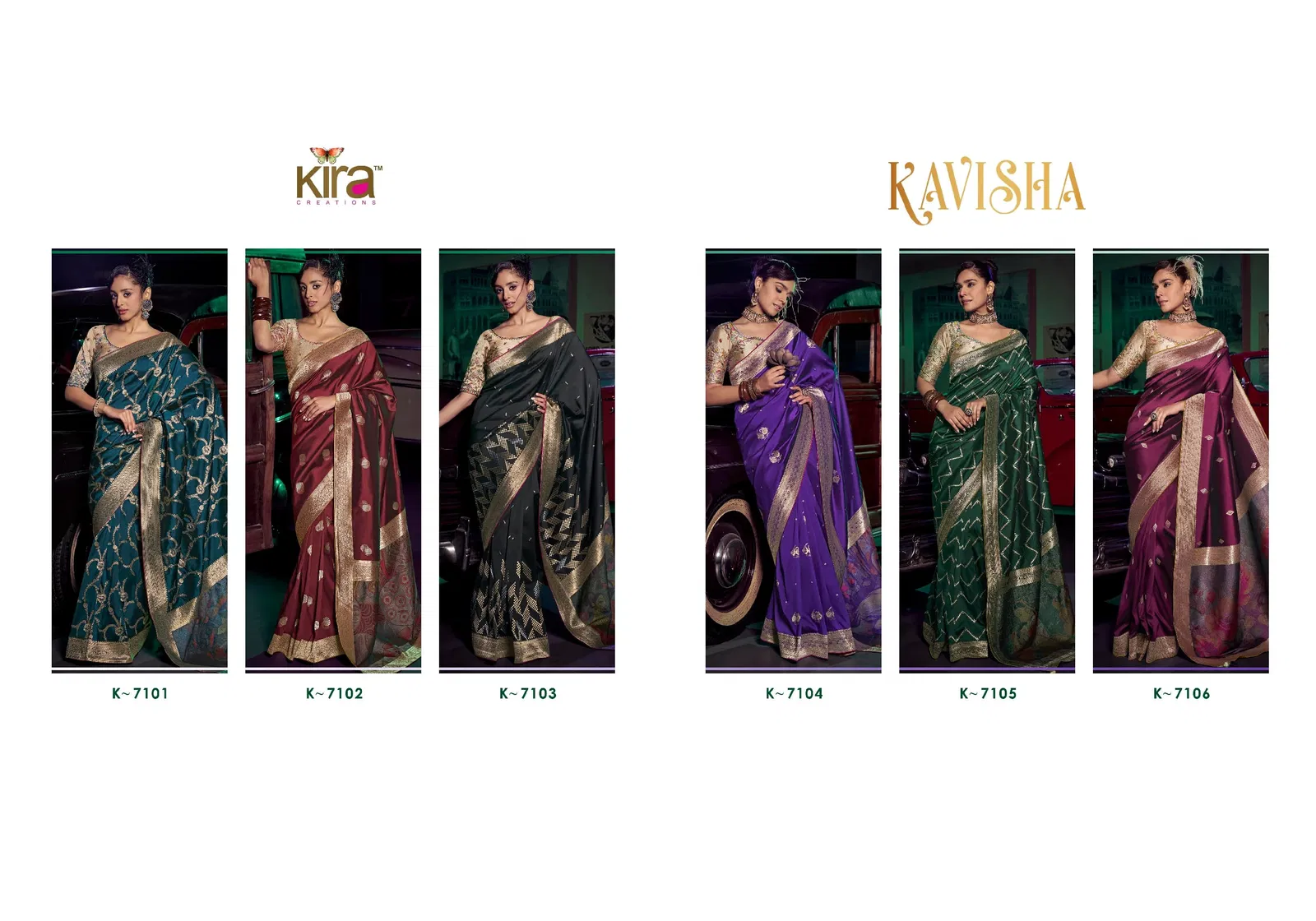 Kavisha By Kira Pure Silk Designer Wear Saree Wholesale Market In Surat