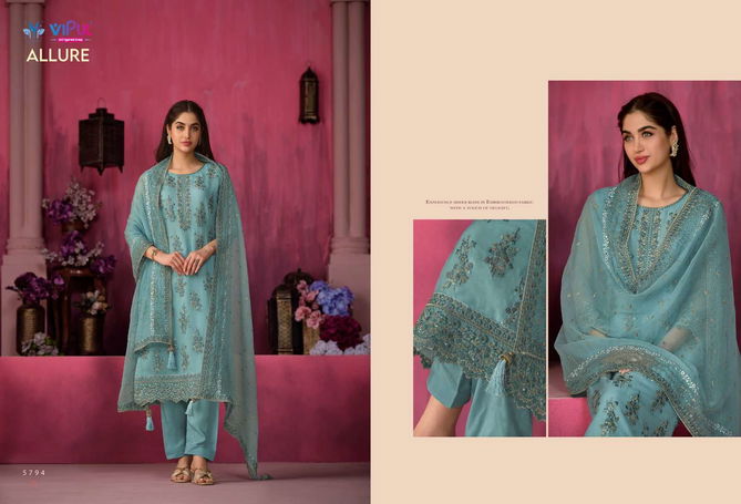 Allure By Vipul Organza Chiffon Salwar Kameez Wholesale Market In Surat