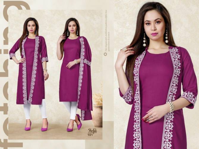 Beauty Queen Shefali Heavy Party Wear Rayon Stylish Kurti Collection