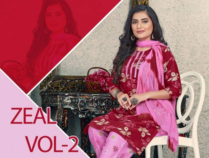 Trendy Zeal 2 Latest Fancy Designer Casual Regular Wear Rayon Printed Readymade Collection
