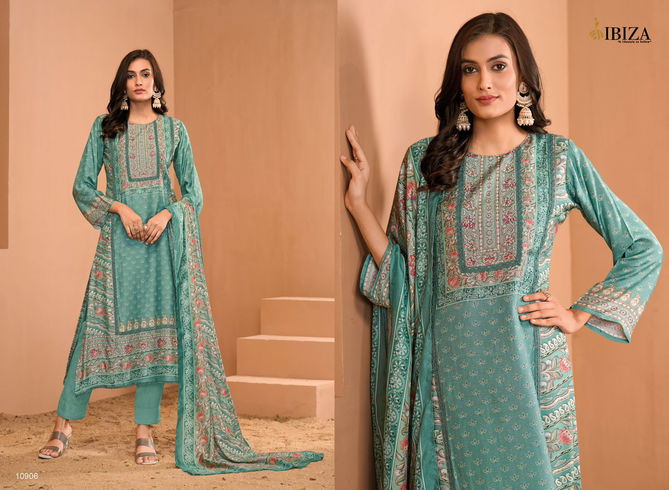 Zohra By Ibiza Bemberg Muslin Digital Printed Salwar Suits Exporters In India