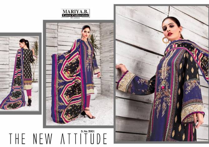 Mariya B 5 Latest Fancy Designer Karachi Cotton Printed Readymade Dress Collection
