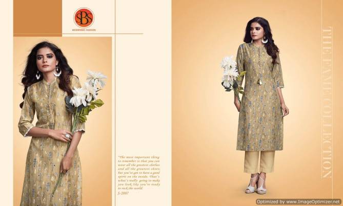 SBS Latest Three Fourth Sleeves Designer  Casual Wear Kurti Collection  