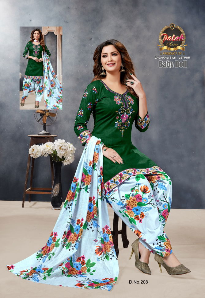 Palak Baby Doll Vol 2 Latest Designer Pure Printed Cotton Dress Material Collection