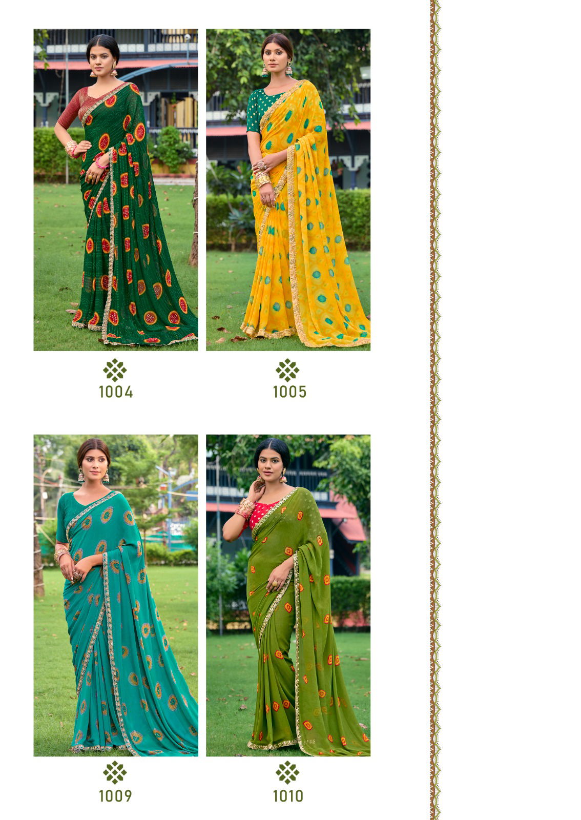 Bandhan By Stavan Weightless Embroidered Sarees Wholesale In India