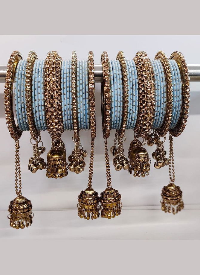 Latest Heavy Bridal Bangles Collection Jhumki Latkan Style