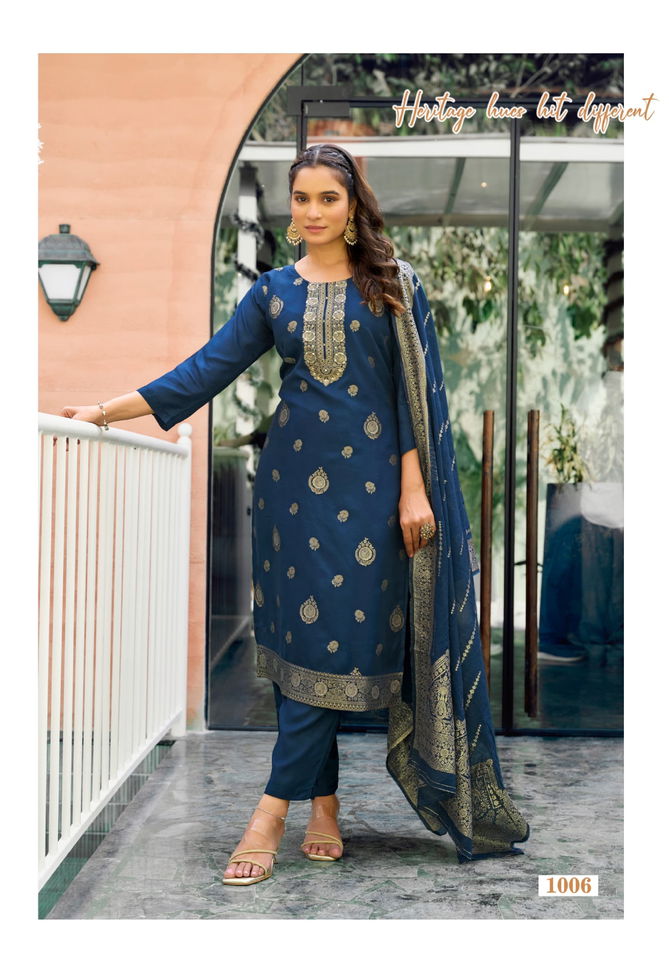 Mishti By Ossm Viscose Dola Silk Kurti With Bottom Dupatta Wholesale Price