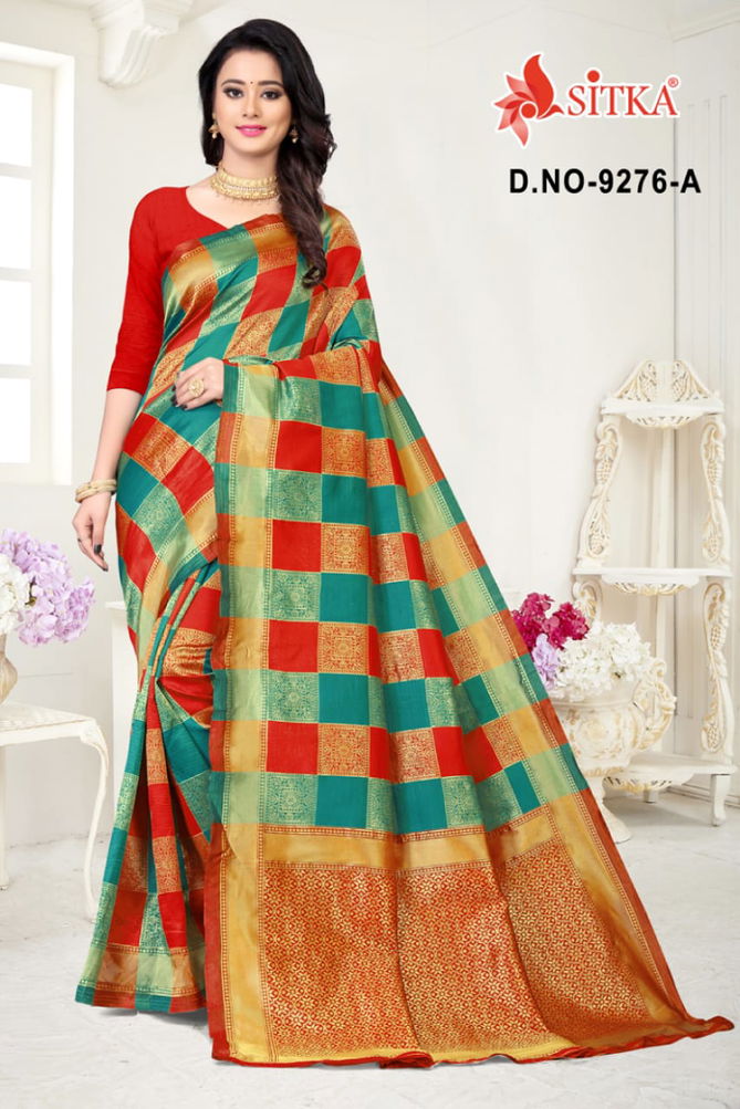 Bhagyalaxmi 9276 Handloom Latest Fancy Designer Casual Wear Cotton Silk Saree Collection
