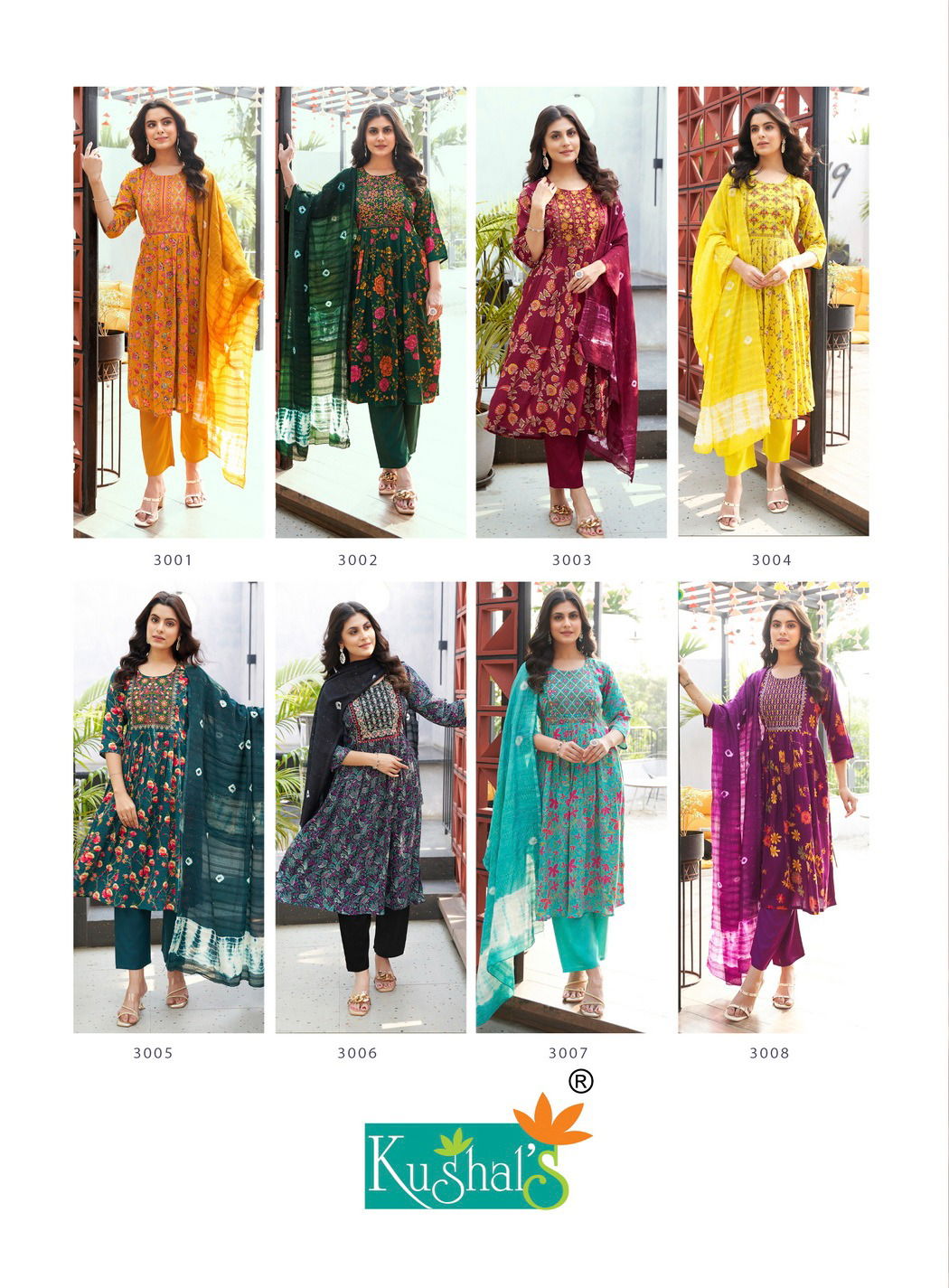 Morni Vol 3 By Kushals Naira Cut Kurti With Bottom Dupatta Orders In India