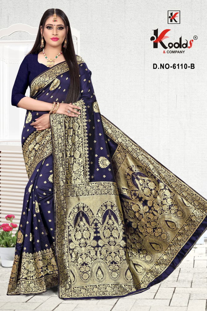 Skoda 6110 Fancy Silk Festive Wear Designer Latest Saree Collection
