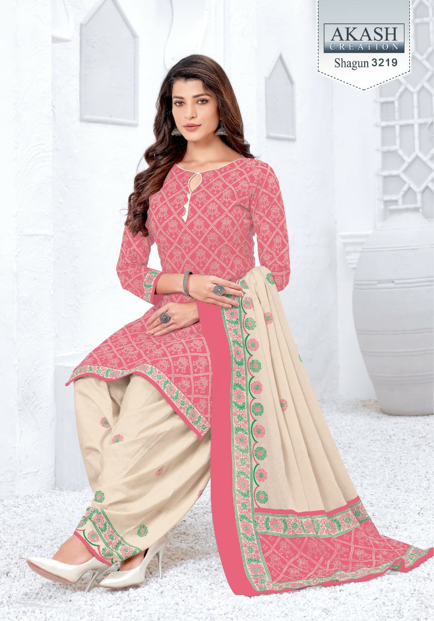 Akash Shagun 32 Casual Daily Wear Cotton New Designer Dress Material Collection