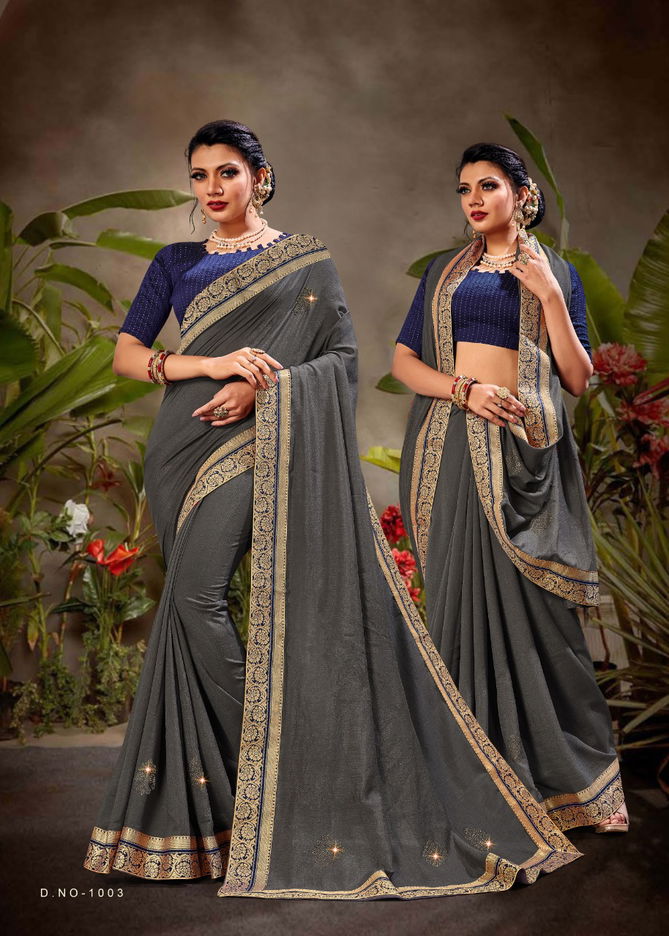 Ronisha Flavour Latest Fancy Heavy Wedding Wear Vichitra silk Sarees Collection
