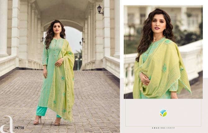 Vinay Tumbaa Muskaan Fancy Festive Wear Lawn Cotton Printed  Ready Made Collection