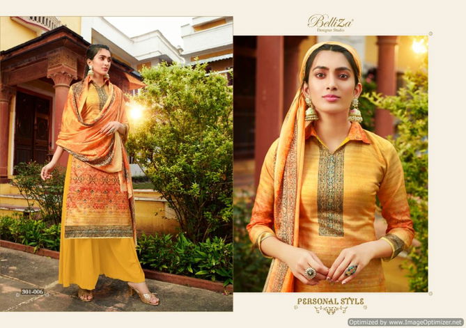 Belliza Navya Latest Heavy Designer Printed Pure Kollam Silk Dress Material Collection 