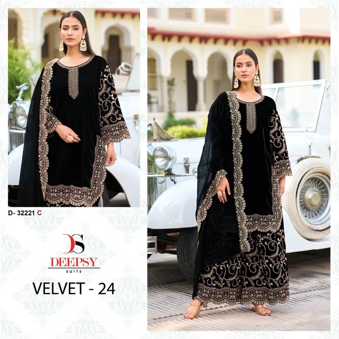 32221 Velvet 24 By Deepsy Suits Velvet Embroidery Pakistani Suits Online Wholesale