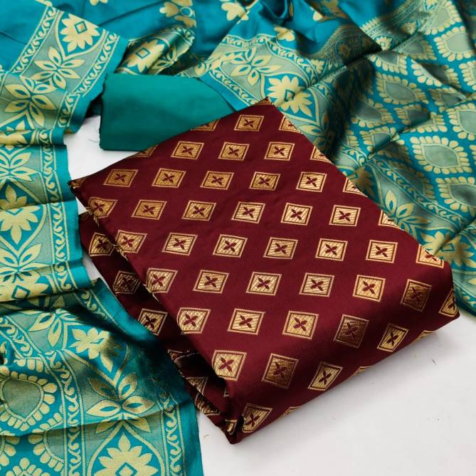 Banarasi 104 Festive Wear Banarasi Silk Designer Dress Material Collection
