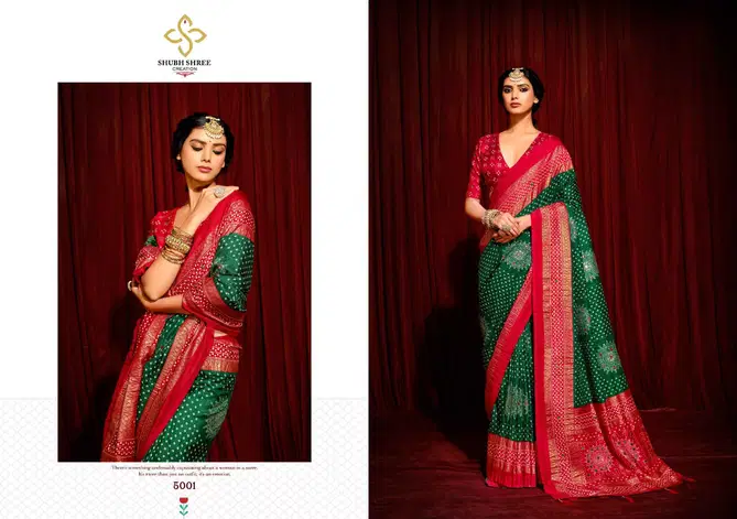 Crush 5 By Shubh Shree Tusser Silk Sarees Wholesale Market In Surat