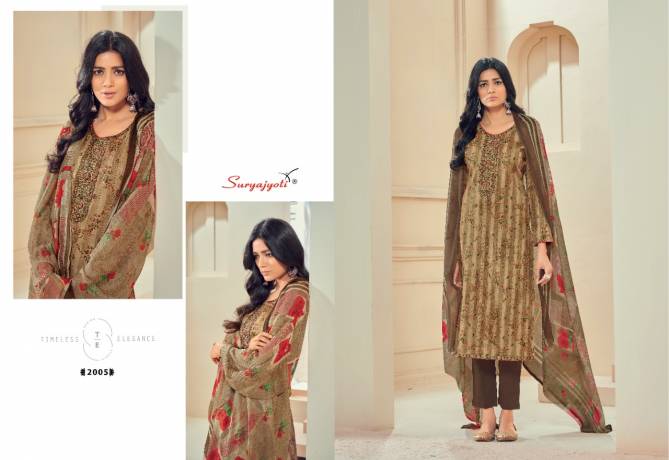 Suryajyoti Riwaaz 2 Satin Casual Wear Cotton Printed Designer Dress Material Collection
