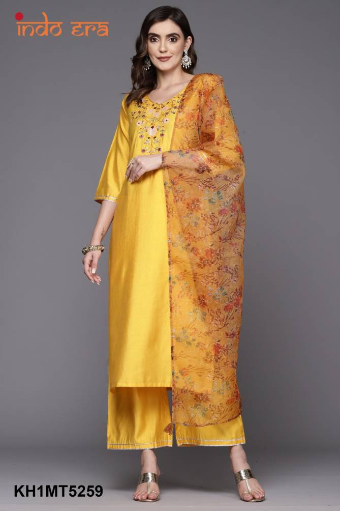 2403 Indo Era Floral Embroidery Kurti With Bottom Dupatta Wholesale Price In Surat