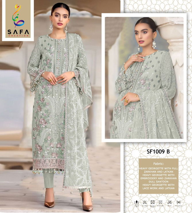 SF 1009 Semi Stitched Georgette Pakistani Suit Suppliers In India