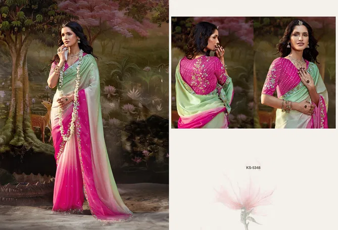 KS 5348 By Kimora Fancy Designer Saree Wholesale Shop In India