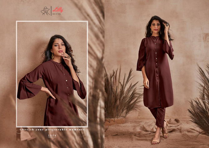 Lily Carnival 1 Latest Fancy Festive Wear Fancy Fabric Kurti Collection
