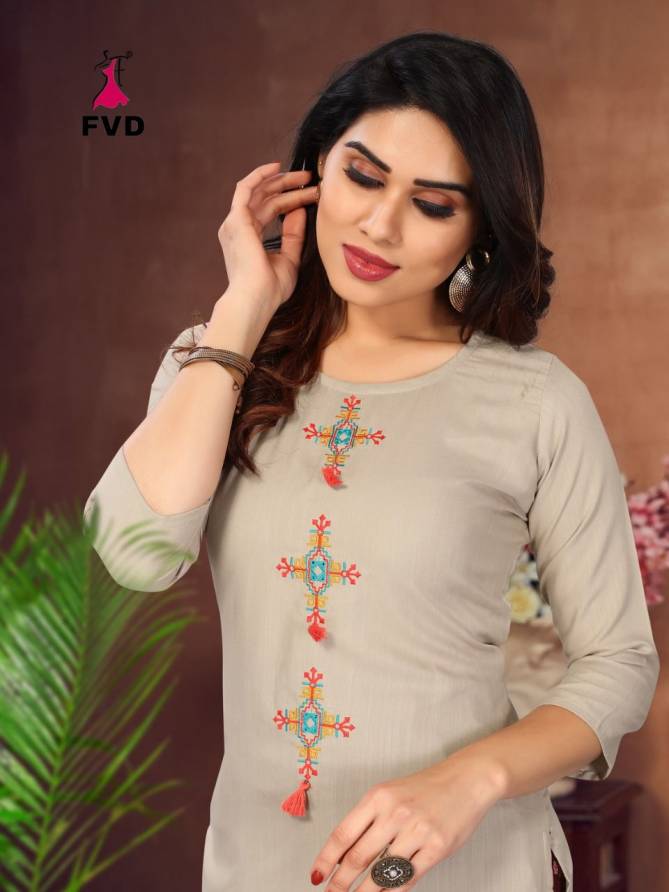 Kites 2 Fancy Ethnic Wear Rayon Kurti With Bottom Collection
