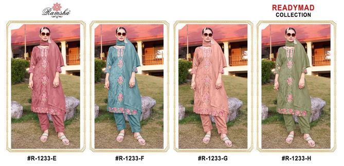 R 1233 Nx By Ramsha Barbari Pakistani Readymade Suits Wholesale In India