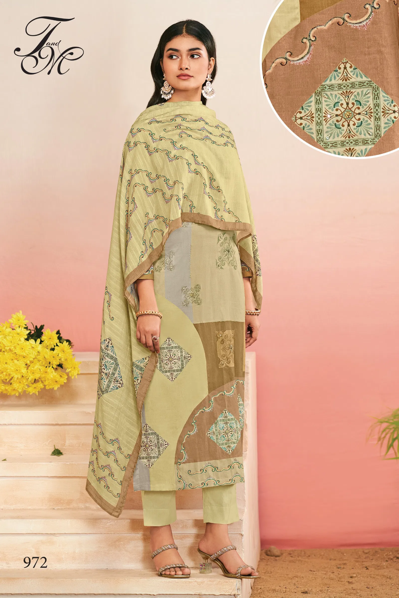 Raheela By T&M Lawn Cotton Dress Printed Material Wholesale Shop In Surat