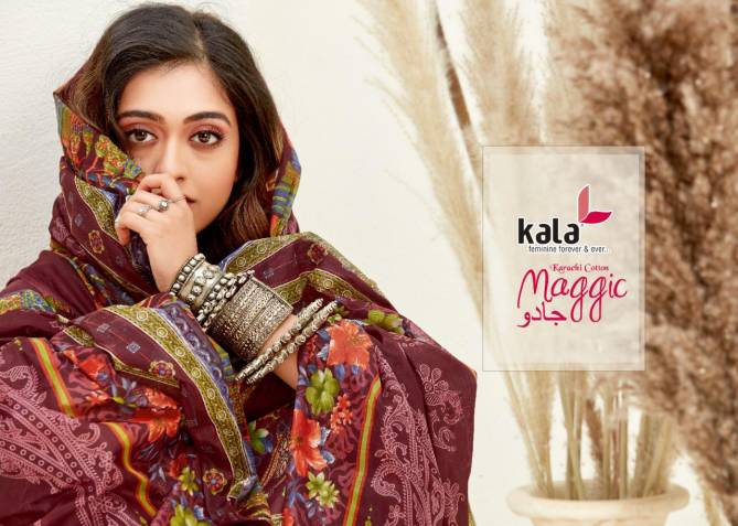 Kala Maggic 14 Latest fancy Regular Wear Pure Premium Cotton Karachi Dress Materials Collection