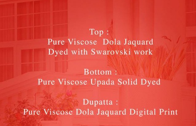 Glossy Arabella 9 Series Latest Fancy Festive Wear Pure Viscose Dola Jacquard With Swarovski Work Designer Salwar Suits Collection
