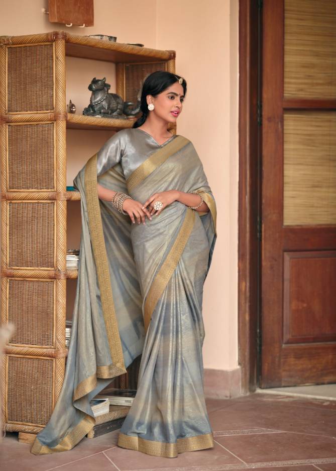 Kashvi Nandika New Party Wear Designer Silk Heavy Saree Collection
