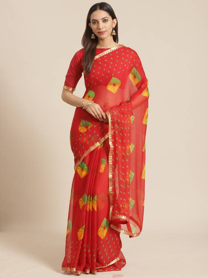Queen 6 Latest Fancy Casual Daily Wear Chiffon Printed Sarees Collection
