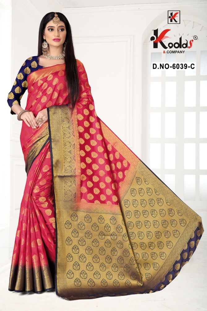 Myra-6039 Fancy Festive Wear Banglory Silk Latest Saree Collection
