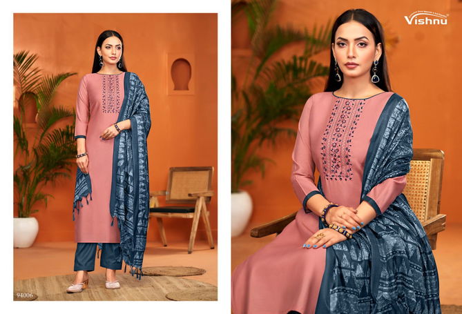 Evanka Vol 11 By Vishnu Roman Silk Designer Dress Material Exporters In India