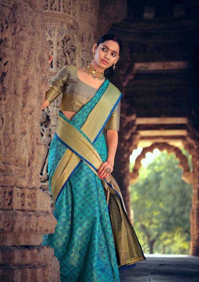 Lt Diksha 2 Latest Fancy Designer Casual Wear Patola Silk Saree Collection
