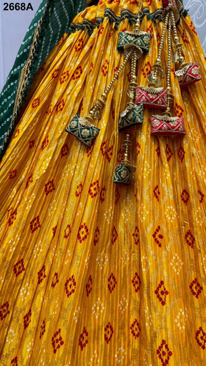 2668 A by Anjani Art Crepe Cotton Wear Lehenga Choli Wholesale In Delhi
