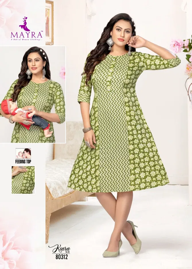 Mayra Kiara Vol 6 Printed Feeding Kurti Catalog
