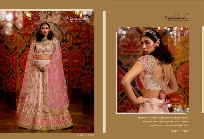 Nakkashi Jashn Latest Designer Heavy Wedding Wear Heavy Sequence Embroidery Work Lehenga Choli Collection