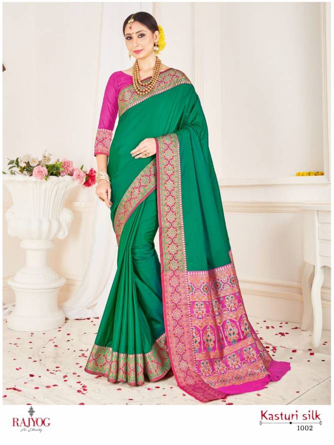 Rajyog Kasturi Silk Latest Designer Collection Of Traditional Look Silk Saree 