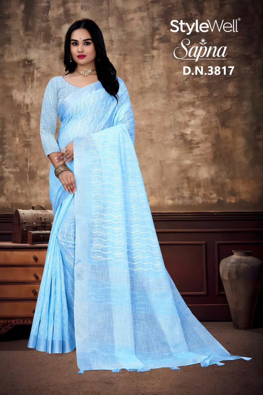 Sapna By Stylewell Linan Cotton Designer Sarees Wholesalers In Delhi