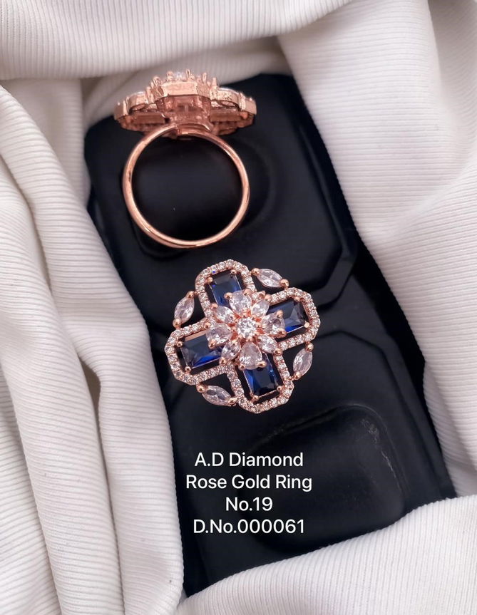 AD Rose Gold Ring  Exporters in India