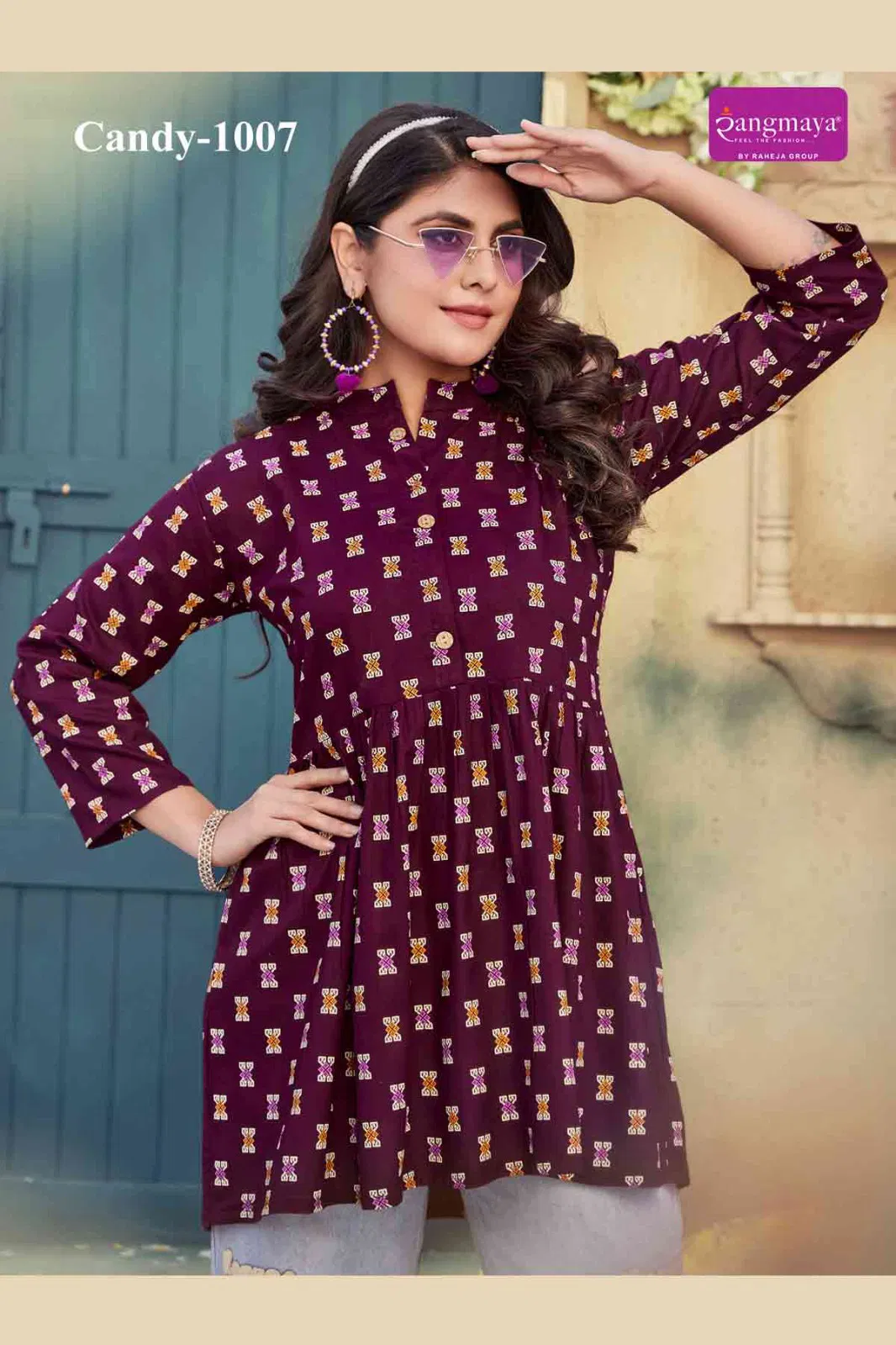 Candy 10 By Rangmaya Rayon Printed Wester Top Orders In India