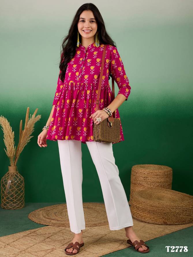 Bosky New Designs By Mahotsav Poly Cotton Wester Top Orders In India