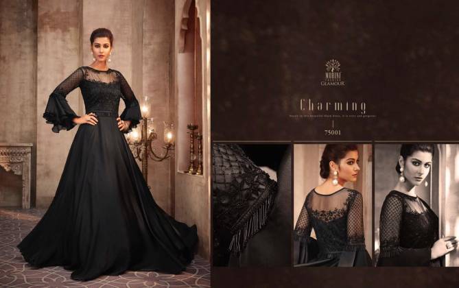Glamour Vol-75 Silk Georgette With Cancan Designer Wedding Salwar Suit