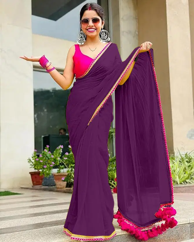 Shamal Georgette Designer Party Wear Sarees Wholesalers In Delhi