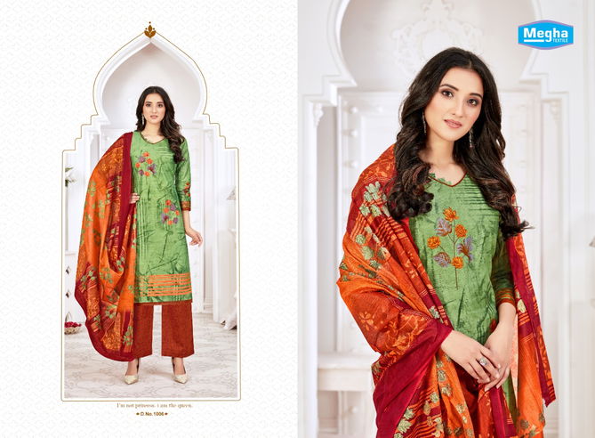 Megha Raazi 2 Latest fancy Designer Regular Casual Wear Printed Cotton Dress Material Collection
